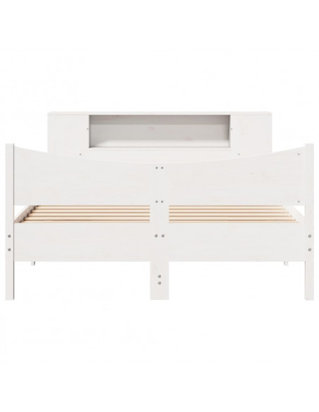 Giroletto senza Materasso Bianco 140x200 cm Legno Massello Pino
