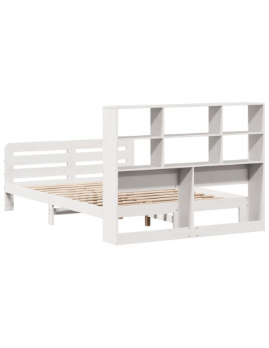 Giroletto senza Materasso Bianco 140x200 cm Legno Massello Pino