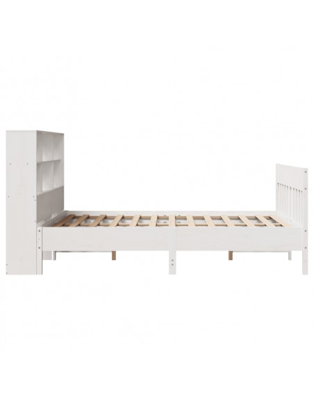 Giroletto senza Materasso Bianco 140x200 cm Legno Massello Pino