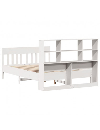 Giroletto senza Materasso Bianco 140x200 cm Legno Massello Pino