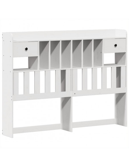 Giroletto senza Materasso Bianco 140x200 cm Legno Massello Pino