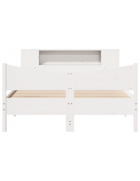 Giroletto senza Materasso Bianco 150x200 cm Legno Massello Pino