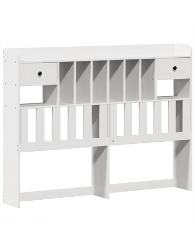 Giroletto senza Materasso Bianco 150x200 cm Legno Massello Pino