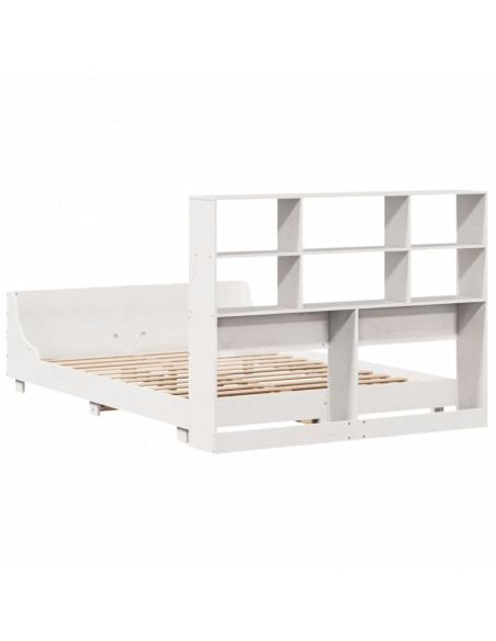 Giroletto senza Materasso Bianco 160x200 cm Legno Massello Pino