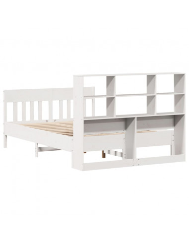 Giroletto senza Materasso Bianco 160x200 cm Legno Massello Pino