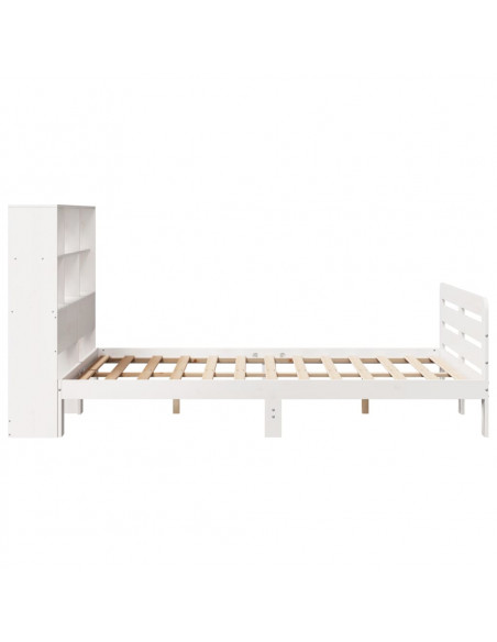Giroletto senza Materasso Bianco 160x200 cm Legno Massello Pino