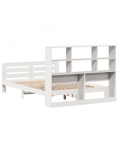 Giroletto senza Materasso Bianco 160x200 cm Legno Massello Pino