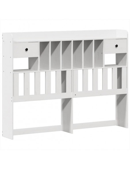 Giroletto senza Materasso Bianco 160x200 cm Legno Massello Pino