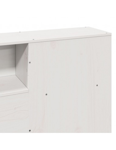 Giroletto senza Materasso Bianco 180x200 cm Legno Massello Pino