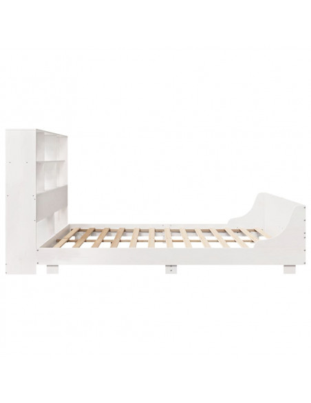 Giroletto senza Materasso Bianco 180x200 cm Legno Massello Pino