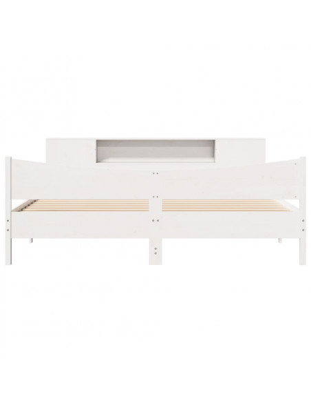 Giroletto senza Materasso Bianco 180x200 cm Legno Massello Pino