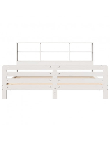 Giroletto senza Materasso Bianco 180x200 cm Legno Massello Pino