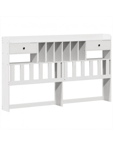 Giroletto senza Materasso Bianco 180x200 cm Legno Massello Pino