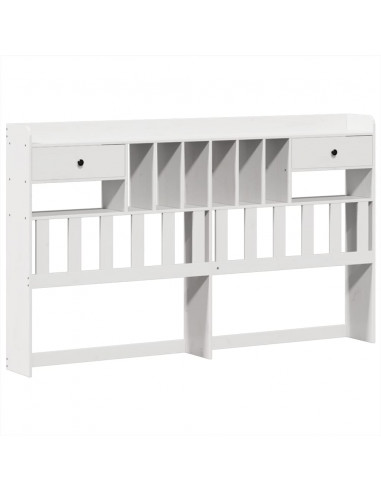 Giroletto senza Materasso Bianco 180x200 cm Legno Massello Pino