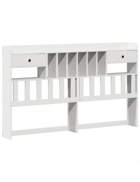 Giroletto senza Materasso Bianco 180x200 cm Legno Massello Pino
