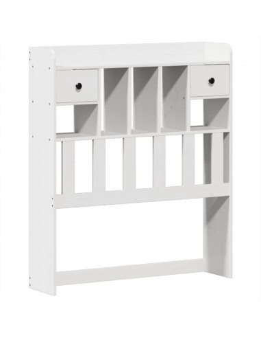 Giroletto senza Materasso Bianco 75x190 Legno Massello di Pino