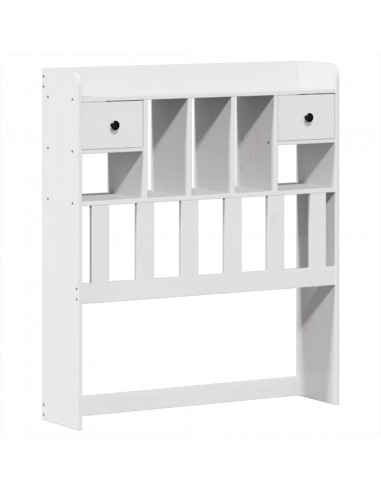 Giroletto senza Materasso Bianco 90x200 cm Legno Massello Pino