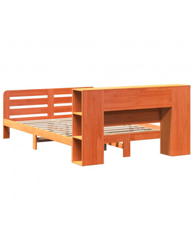 Giroletto senza Materasso Marrone Cera 120x200 cm Legno di Pino