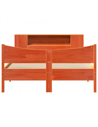 Giroletto senza Materasso Marrone Cera 120x200 cm Legno di Pino