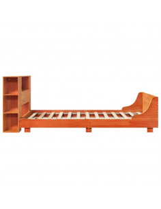 Giroletto senza Materasso Marrone Cera 150x200 cm Legno di Pino