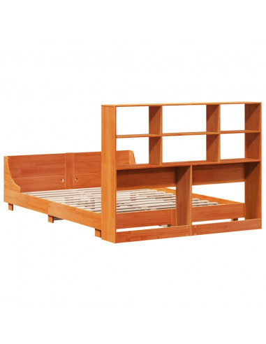 Giroletto senza Materasso Marrone Cera 150x200 cm Legno di Pino