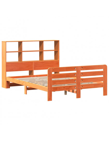 Giroletto senza Materasso Marrone Cera 150x200 cm Legno di Pino
