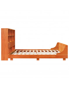 Giroletto senza Materasso Marrone Cera 180x200 cm Legno di Pino