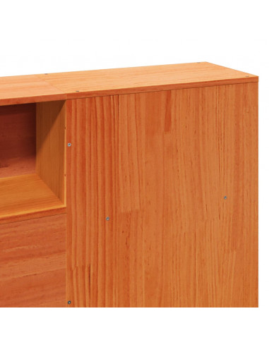 Giroletto senza Materasso Marrone Cera 180x200 cm Legno di Pino