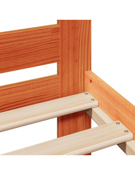 Giroletto senza Materasso Marrone Cera 180x200 cm Legno di Pino