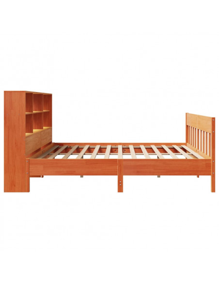 Giroletto senza Materasso Marrone Cera 200x200 cm Legno di Pino