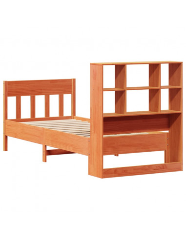 Giroletto senza Materasso Marrone Cera 90x200 cm Massello Pino