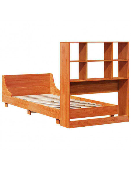 Giroletto senza Materasso Marrone Cera 90x200 cm Massello Pino