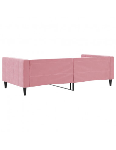 Letto da Giorno Rosa 100x200 cm in Velluto