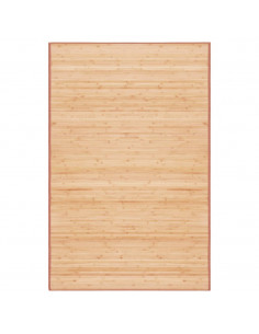 Tappeto in Bambù 100x160 cm Marrone