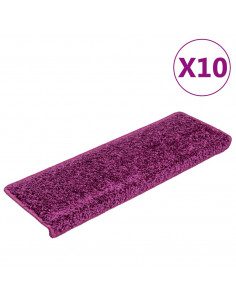Tappetini per Scale 10 pz 65x21x4 cm Viola