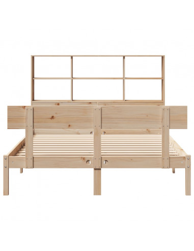 Letto Libreria senza Materasso 120x190cm Legno Massello di Pino
