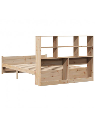 Letto Libreria senza Materasso 120x200cm Legno Massello di Pino