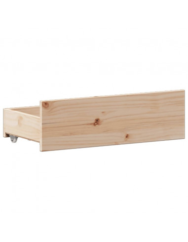 Letto Libreria senza Materasso 135x190 cm in Legno di Pino