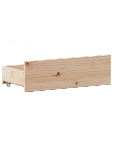 Letto Libreria senza Materasso 135x190 cm in Legno di Pino