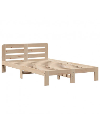 Letto Libreria senza Materasso 135x190 cm in Legno di Pino