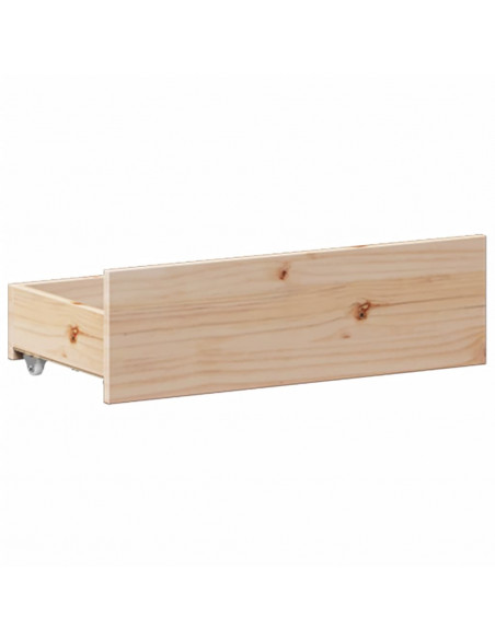Letto Libreria senza Materasso 140x200 cm in Legno di Pino