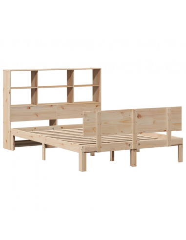 Letto Libreria senza Materasso 150x200 cm in Legno di Pino