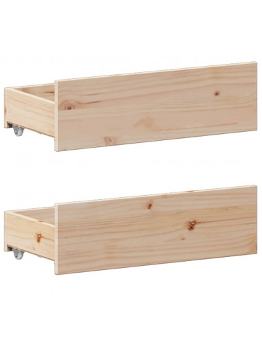 Letto Libreria senza Materasso 160x200 cm in Legno di Pino