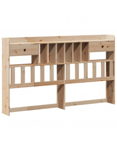 Letto Libreria senza Materasso 180x200 cm in Legno di Pino