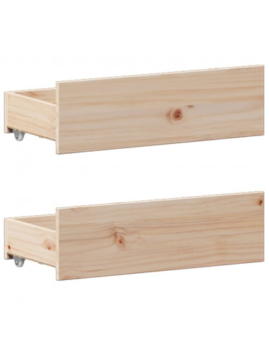 Letto Libreria senza Materasso 180x200 cm in Legno di Pino