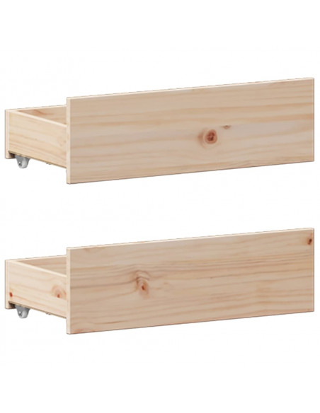 Letto Libreria senza Materasso 180x200 cm in Legno di Pino