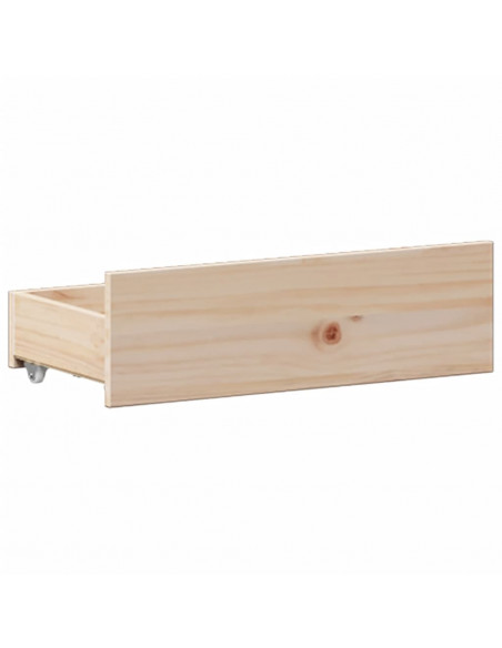 Letto Libreria senza Materasso 180x200 cm in Legno di Pino