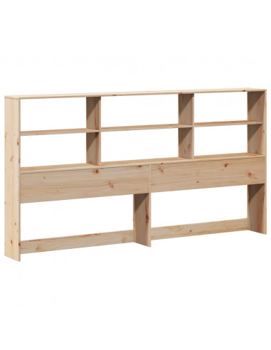 Letto Libreria senza Materasso 180x200 cm in Legno di Pino