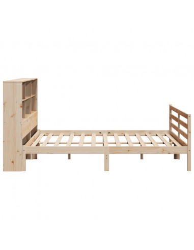 Letto Libreria senza Materasso 180x200 cm in Legno di Pino