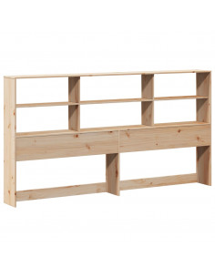 Letto Libreria senza Materasso 180x200 cm Legno Massello